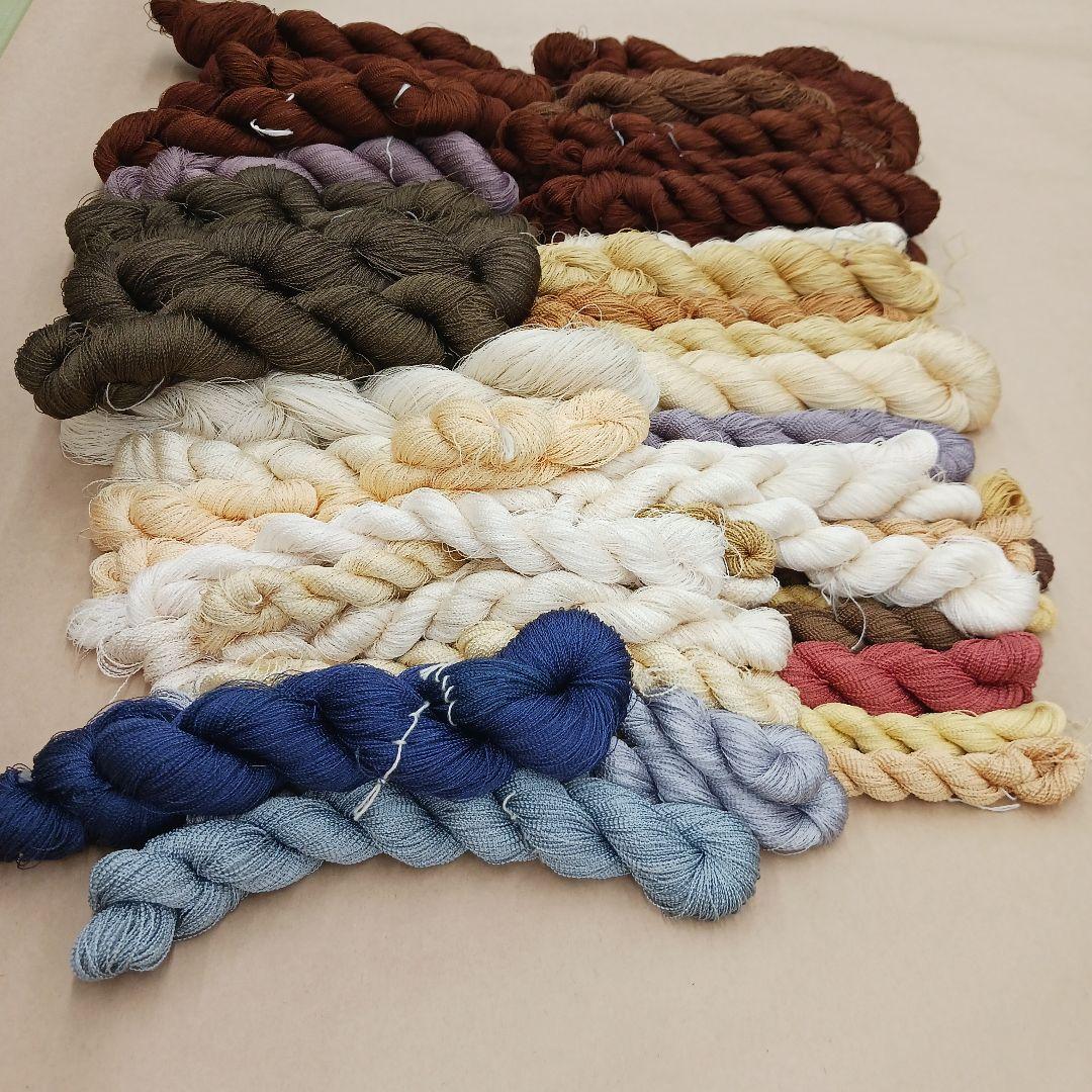 織物、組紐、刺繍、絹糸セット341