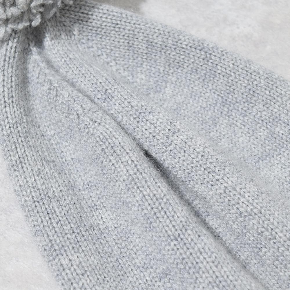 英国製 Johnstons of Elgin カシミヤ ニット帽 ボンボン付き