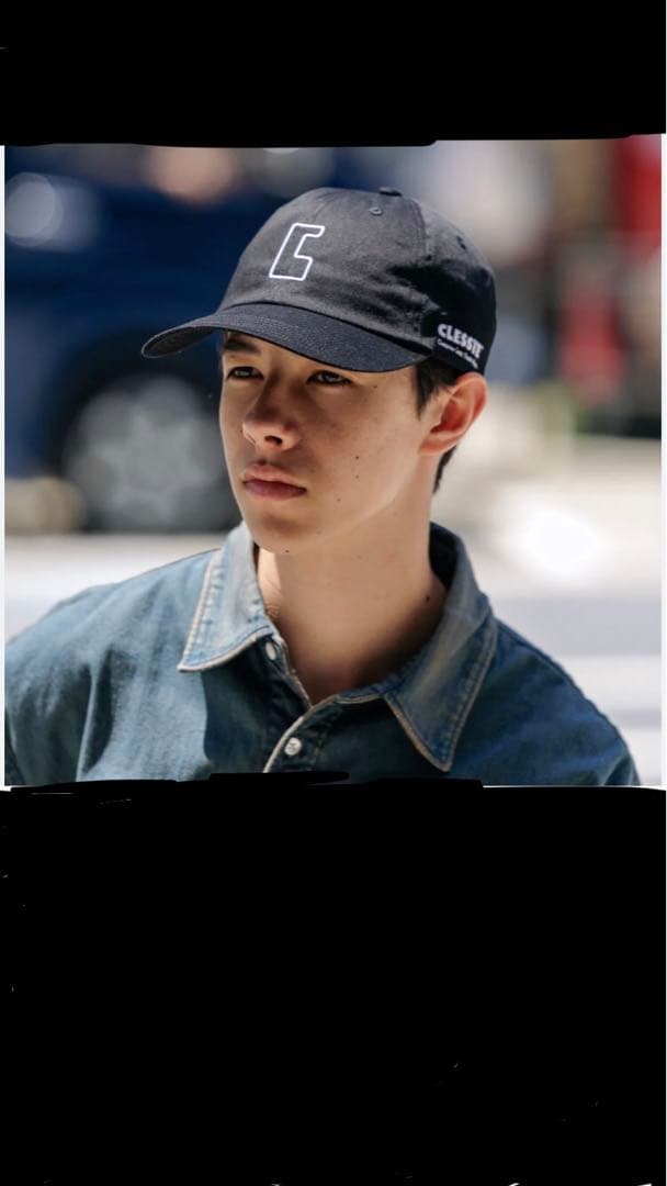 CLESTE 黒 キャップ ロゴ刺繍