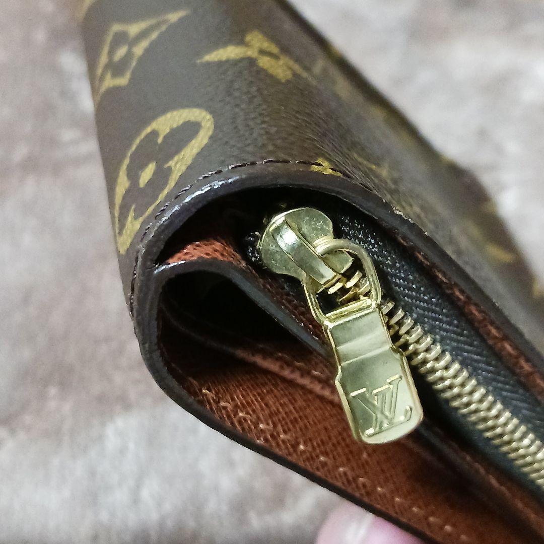 【美品】 ルイヴィトン モノグラム コンパクトジップ 二つ折り財布