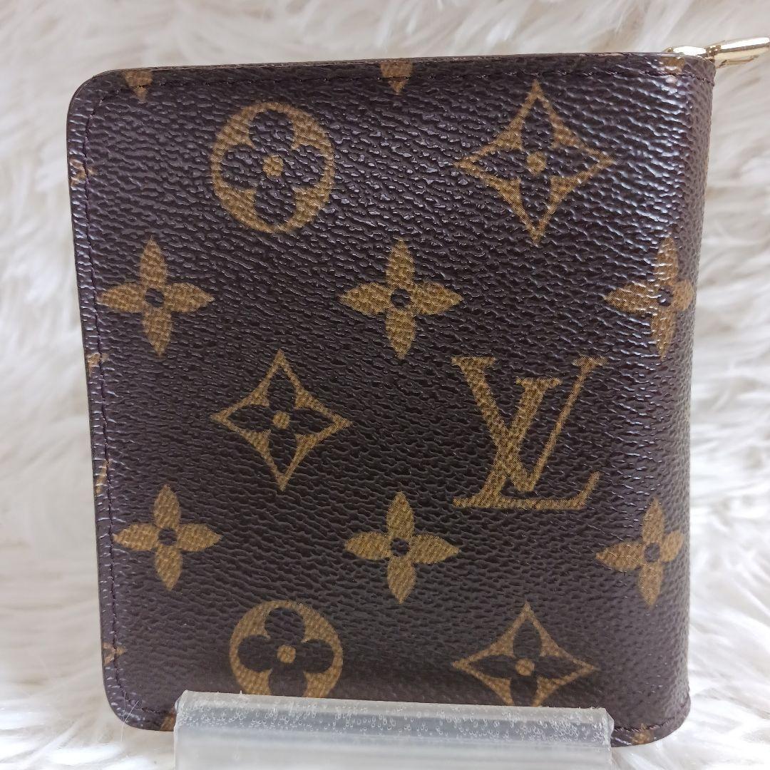 【美品】 ルイヴィトン モノグラム コンパクトジップ 二つ折り財布