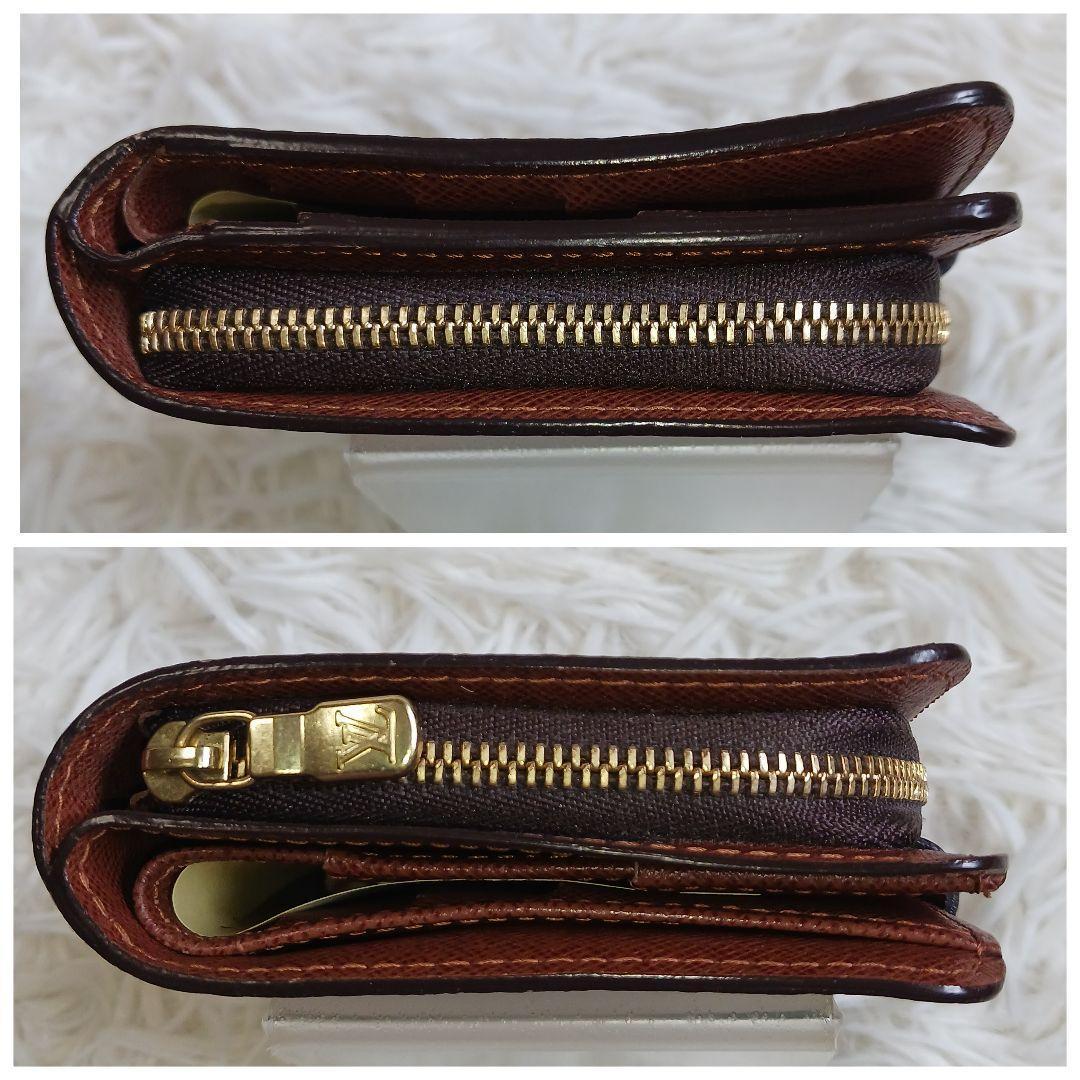 【美品】 ルイヴィトン モノグラム コンパクトジップ 二つ折り財布
