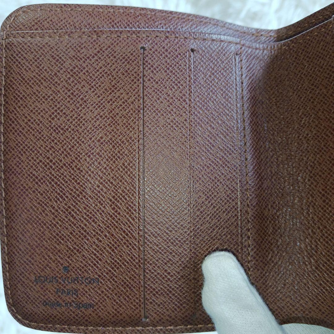 【美品】 ルイヴィトン モノグラム コンパクトジップ 二つ折り財布