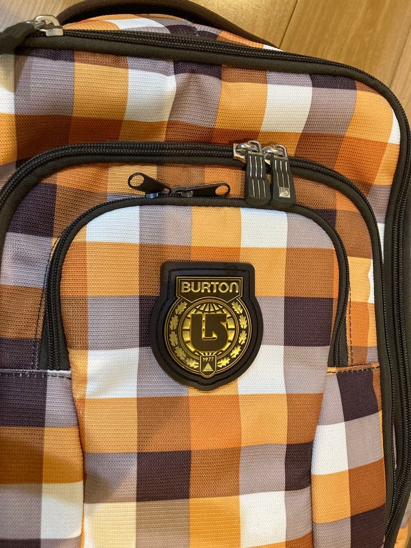BURTON ローラーパックSS チェック柄 3wayキャリーバッグ　中古品