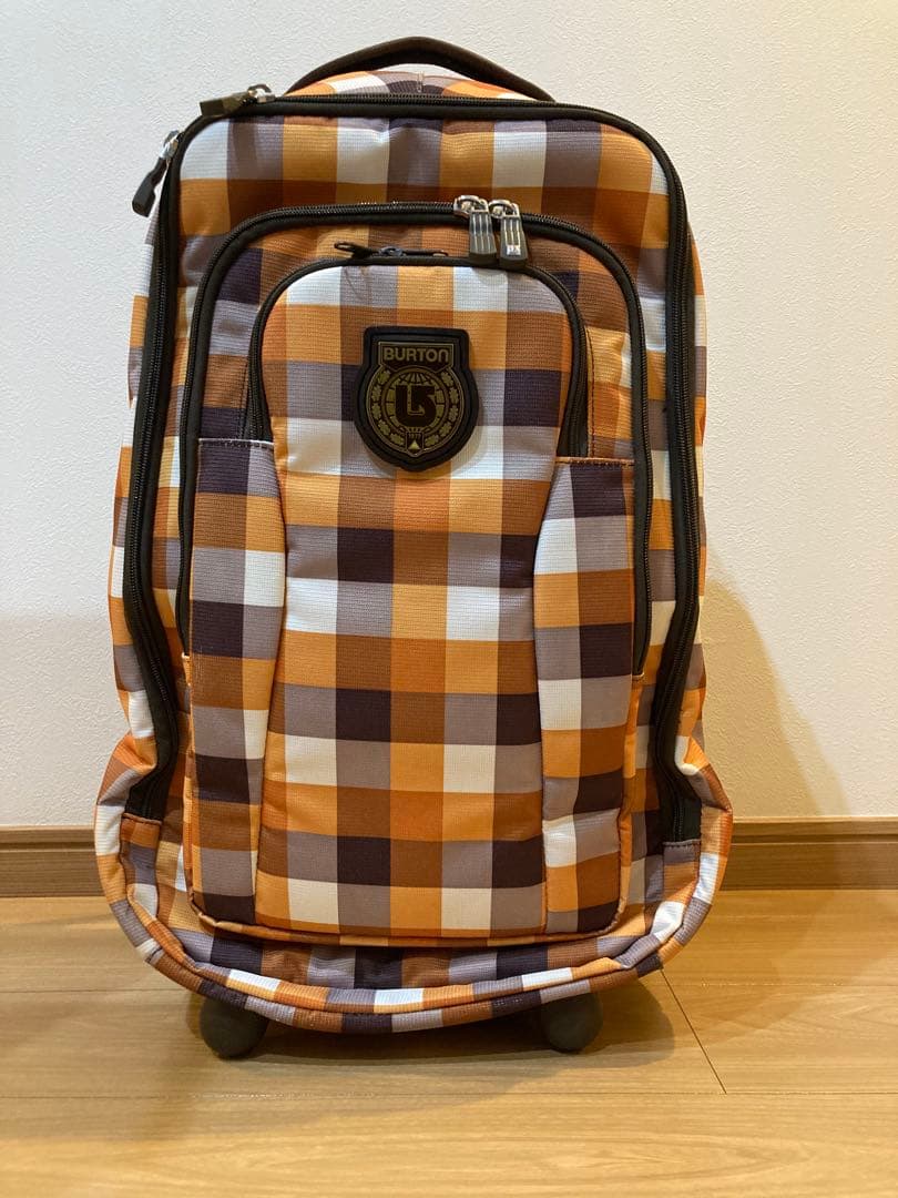 BURTON ローラーパックSS チェック柄 3wayキャリーバッグ　中古品
