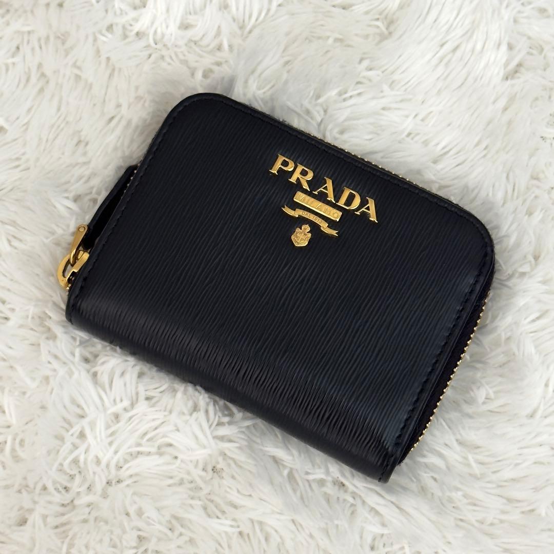 極美品✨PRADA プラダ ヴィッテロムーヴ ラウンドファスナー 財布 小銭入れ