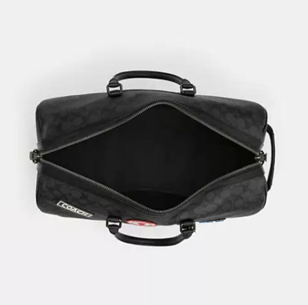 初売り　COACHコーチ.シグネチャーレザーパッチベンチュラーボストン45ｃｍ