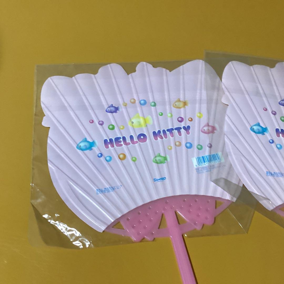 2865ハローキティ✖️人魚　うちわ &バスタオル