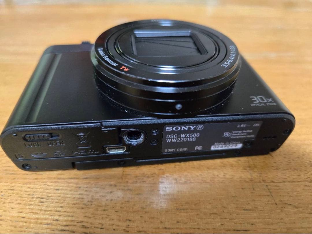 DSC-WX500 ブラック【1820万画素】　デジカメ