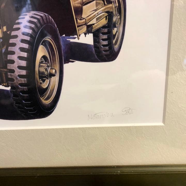 ⭐️超希少TAMIYA プラモデル　佐藤元信さんのサイン入り額縁と限定本　Jeep