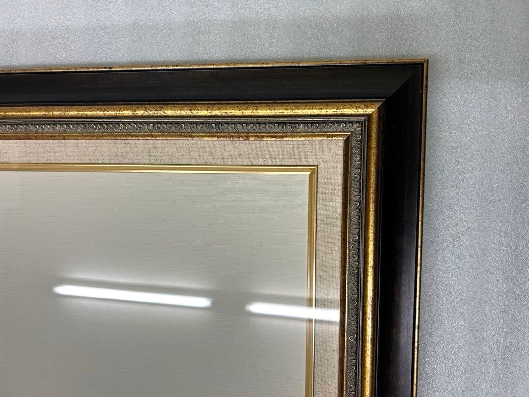 [新品未使用]油彩額縁　P12 アンティーク調