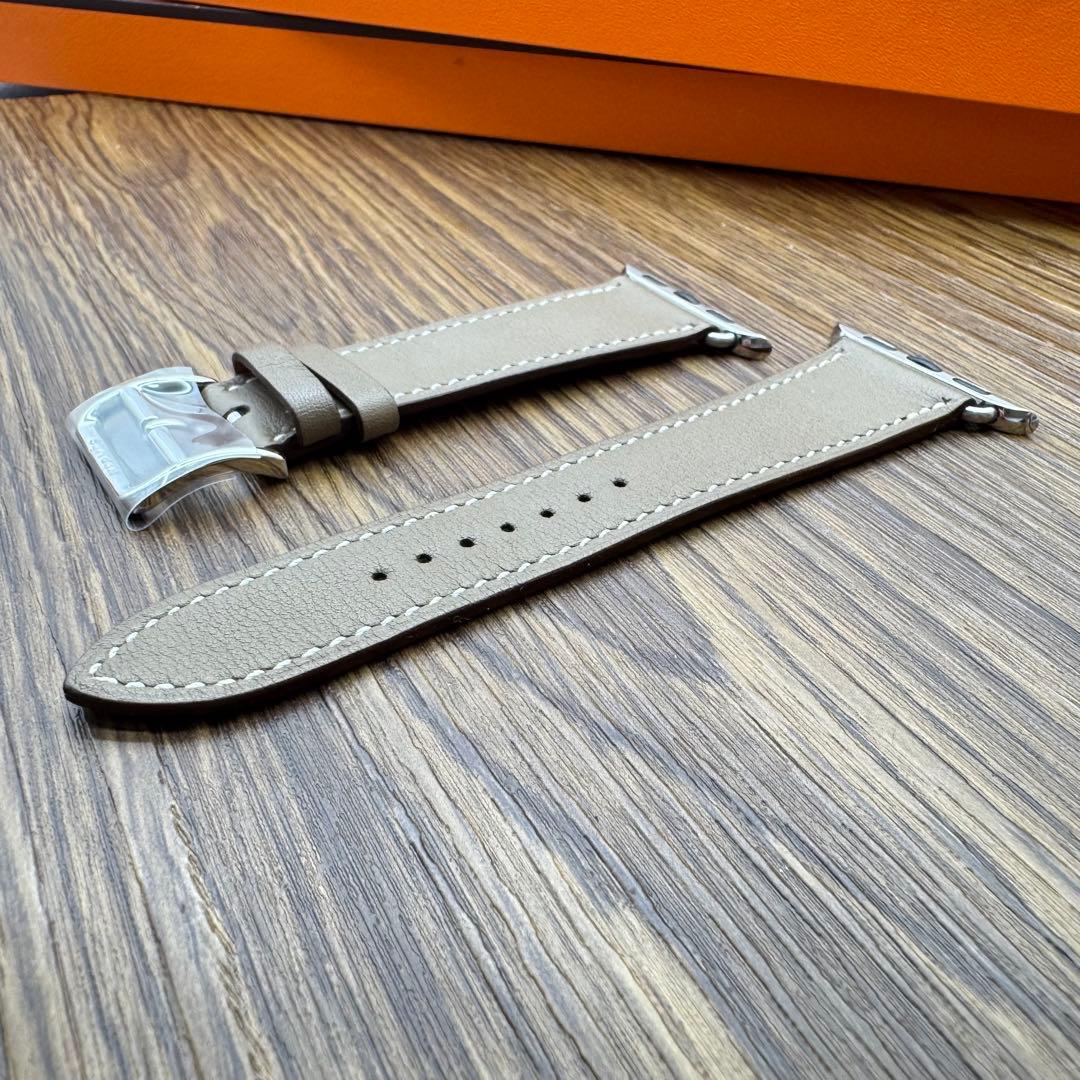 2228 Apple Watch エルメス　エトゥープ　HERMES レザー