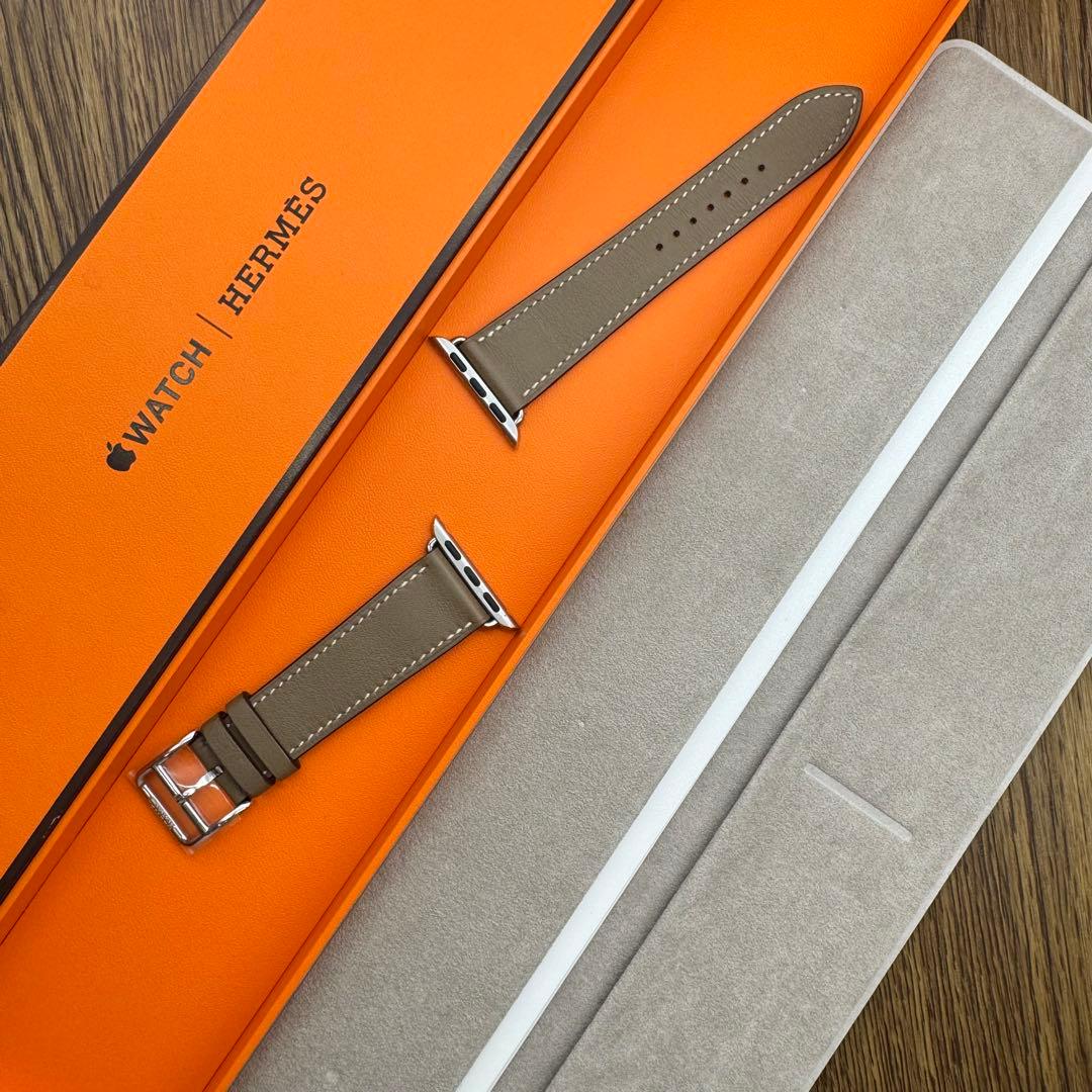 2228 Apple Watch エルメス　エトゥープ　HERMES レザー
