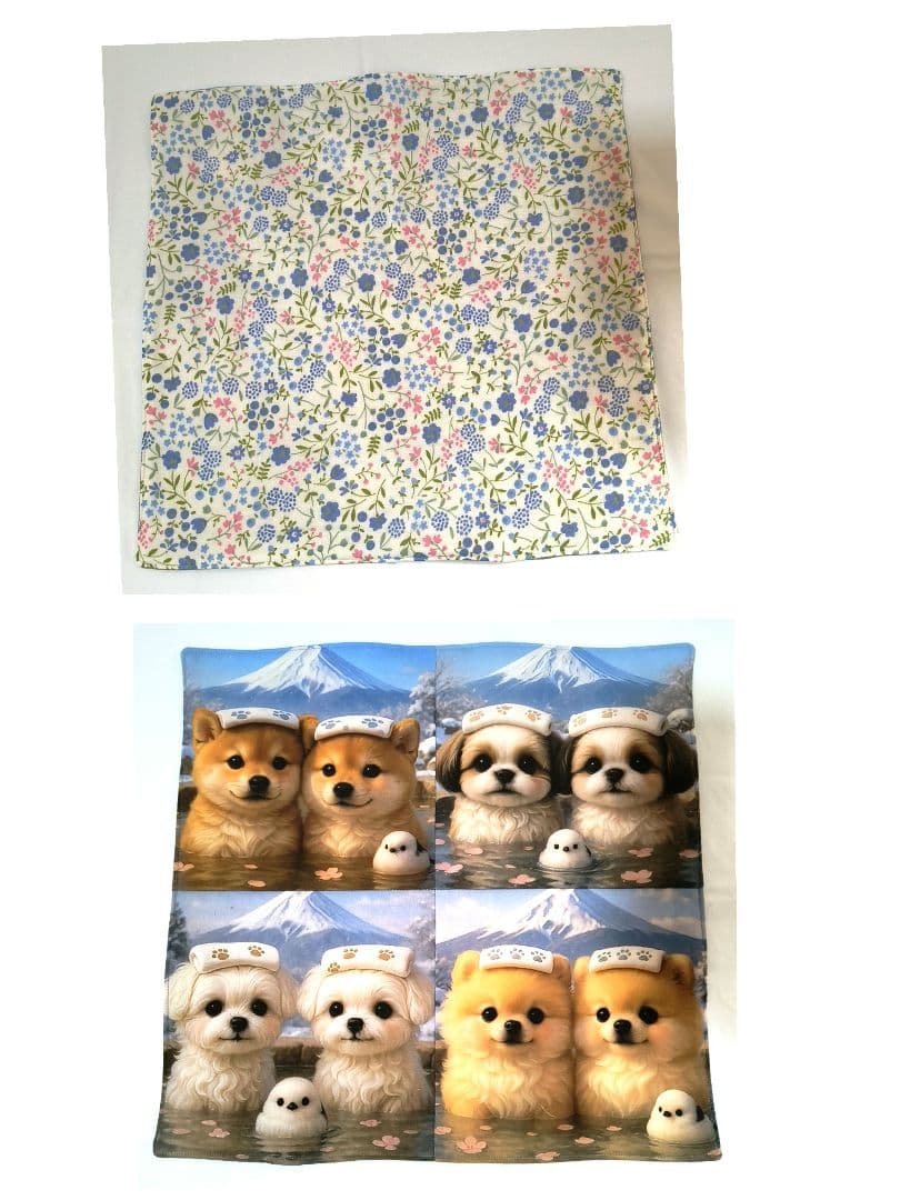 Yourelia様】ハンドメイドオーダー★犬★ガーゼハンカチ　12点