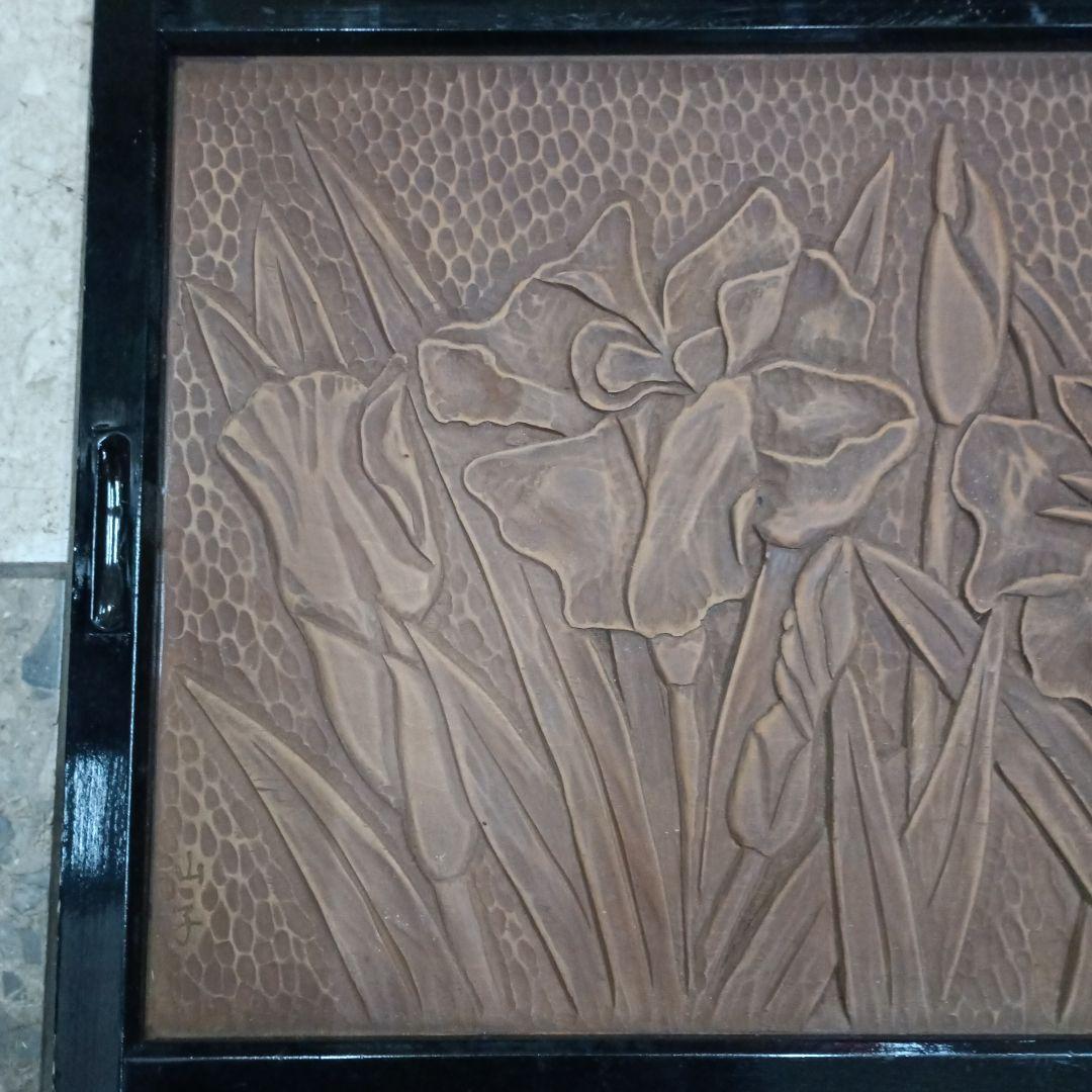 5707）鎌倉彫？？？　戸棚の引き戸　収納？　箪笥？