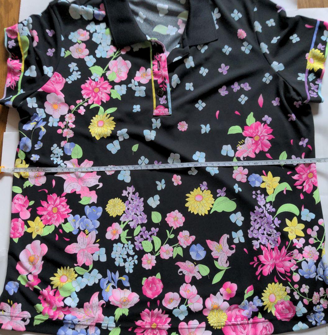 美品　LEONARD フラワープリント ポロシャツ サイズ44