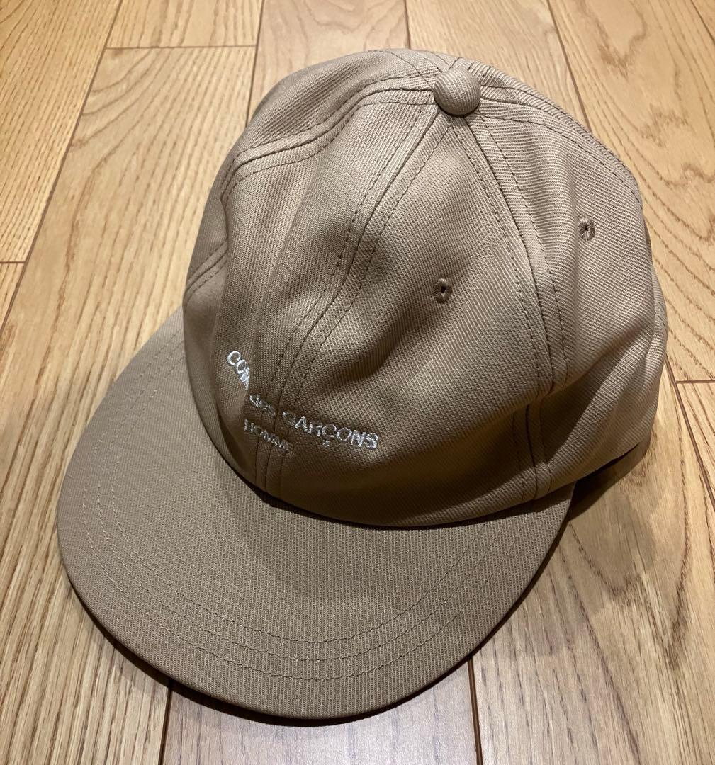 【COMME des GARCONS HOMME】ロゴキャップ　ベージュ