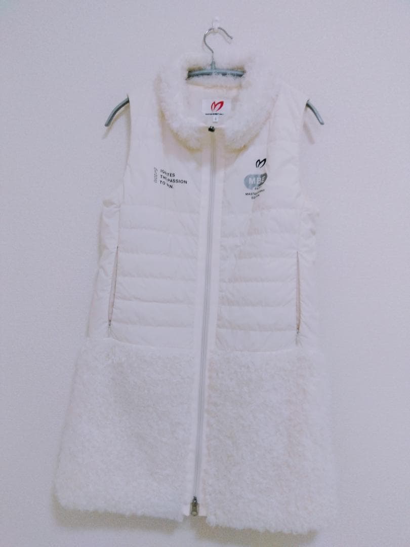 MASTER BUNNY EDITION ファー付きダウンベスト サイズ0