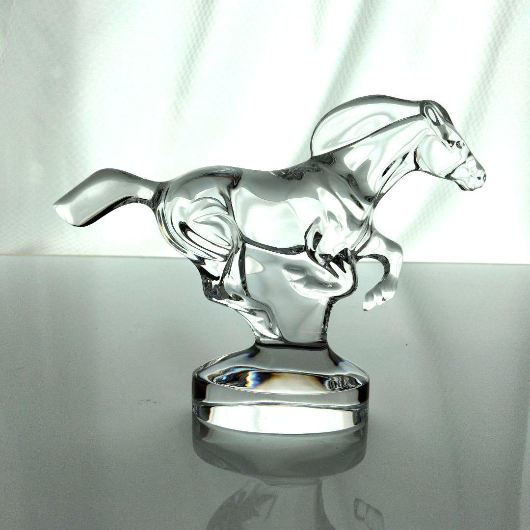 【新品】バカラ　馬　ウマ干支置物 　箱付き