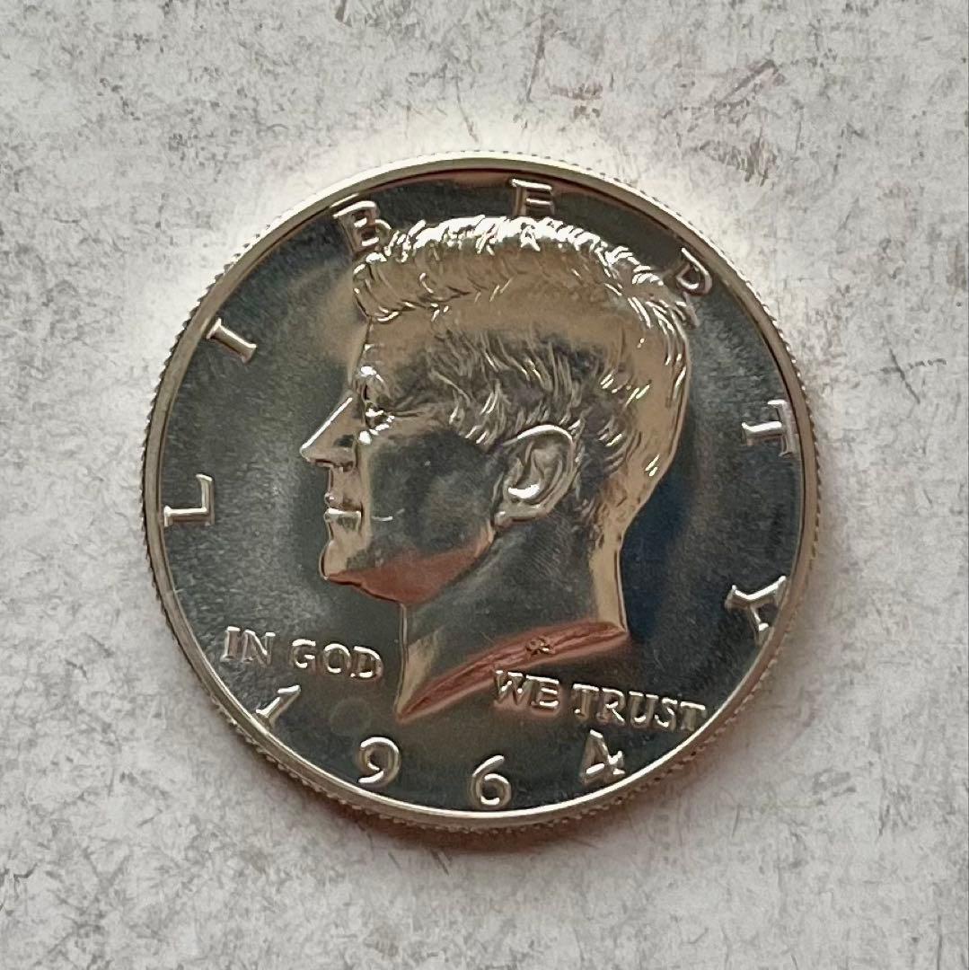 C250　1964年 ハーフダラー銀貨プルーフ ケネディ アメリカ
