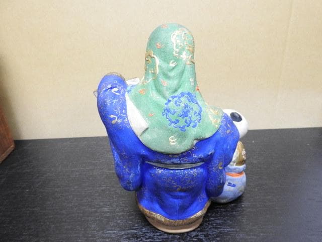 奥田木白　寿老唐子　共箱　MA466