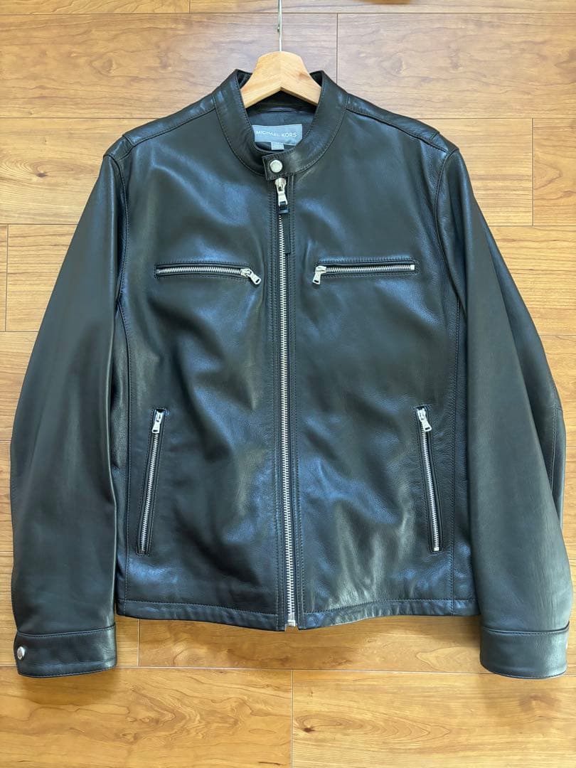 MICHAEL KORS レザージャケット　ダークブラウン