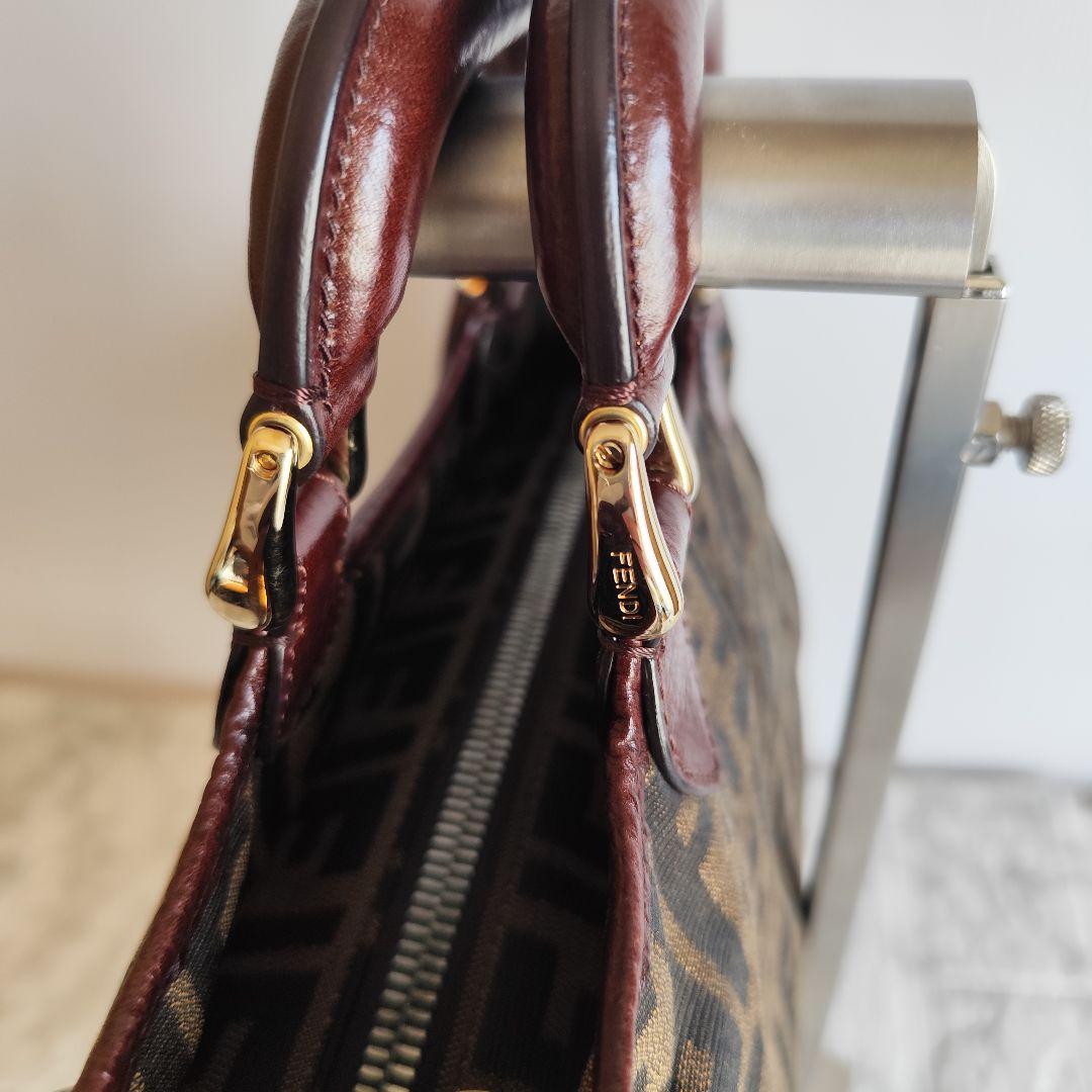 FENDI フェンディ ズッカ柄 2WAY バッグ シリアルカード付き 正規品