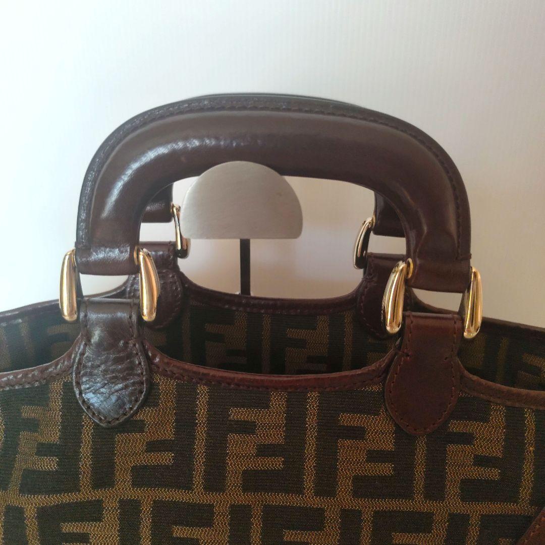 FENDI フェンディ ズッカ柄 2WAY バッグ シリアルカード付き 正規品