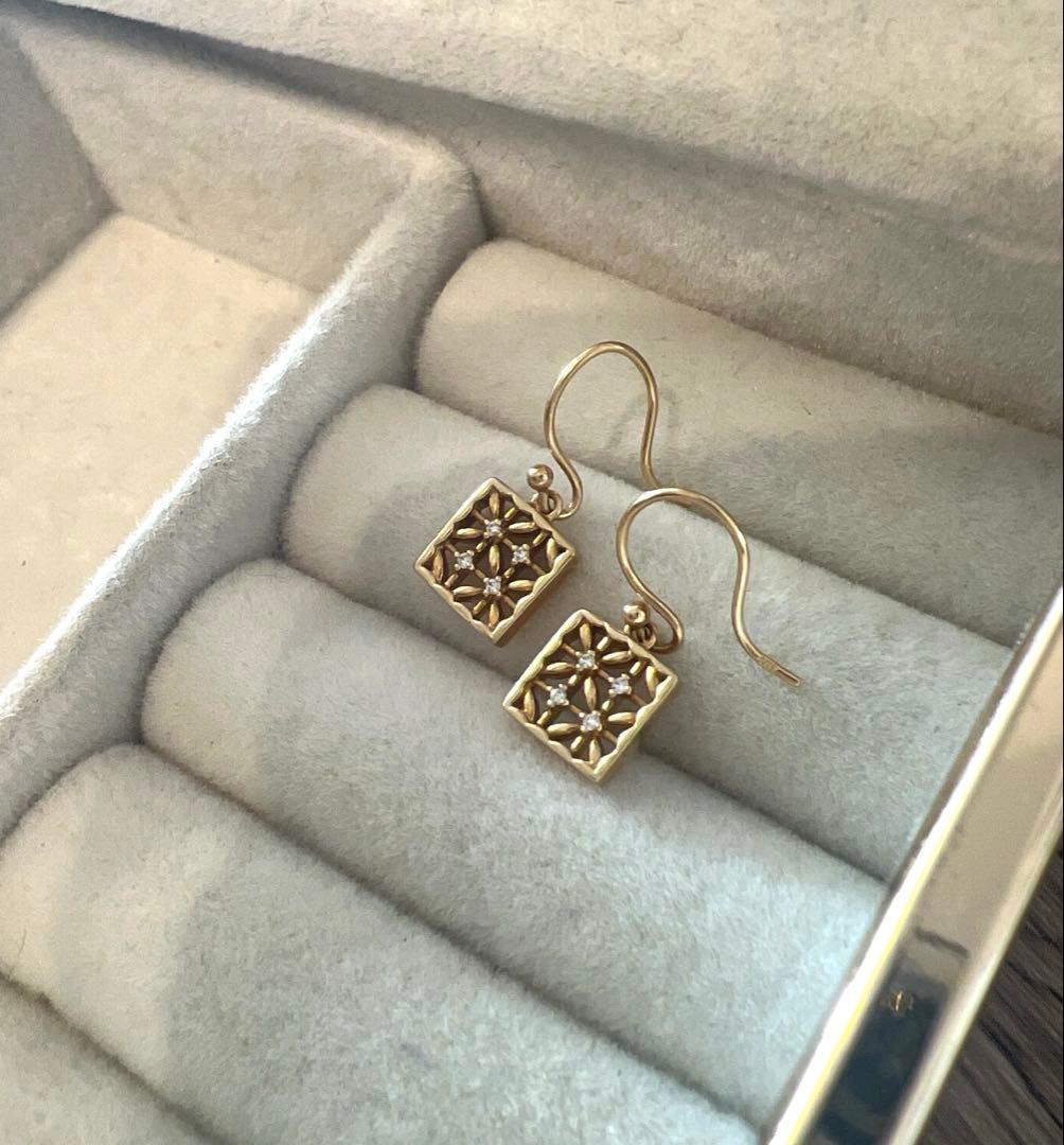 ete k18 ダイヤモンドピアス