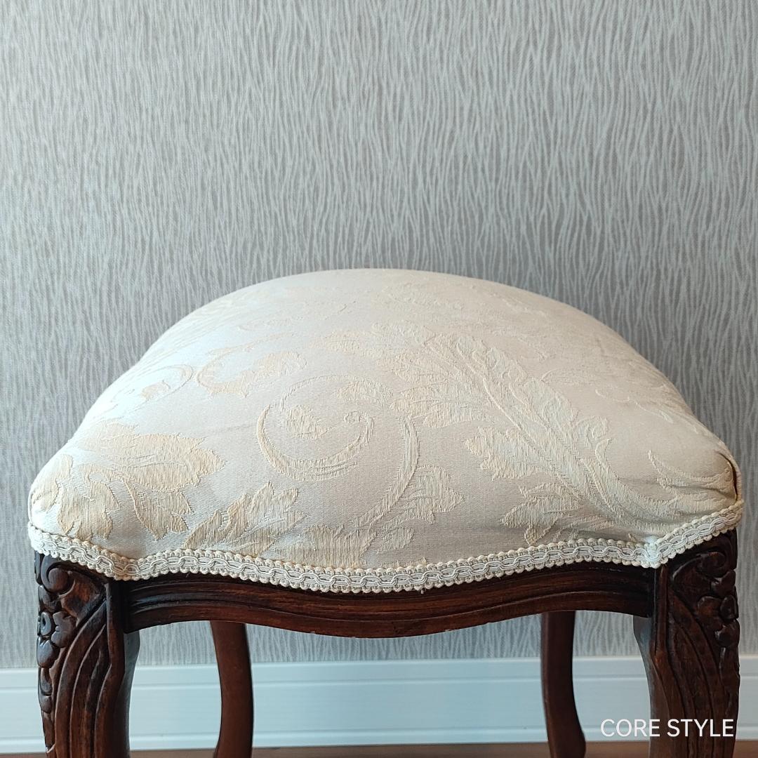 アンティーク スツール オットマン　イタリア 猫脚 　S2