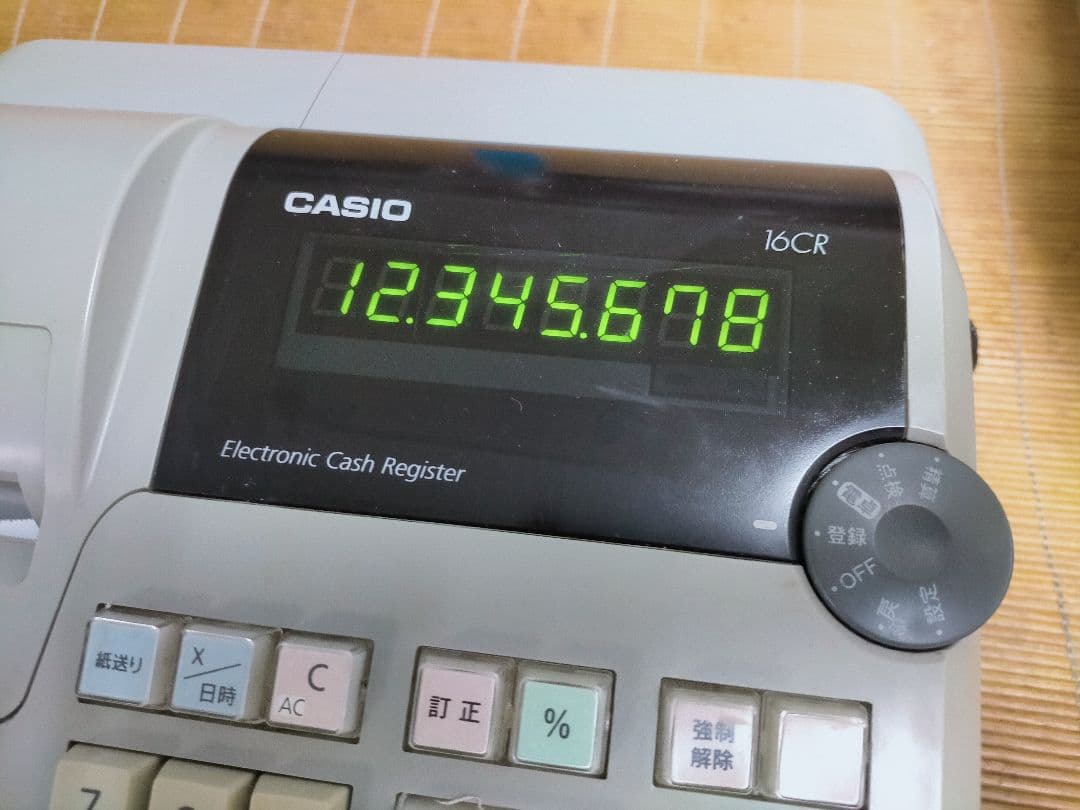 カシオレジスター　16CR　簡単便利特殊　送料込　319902