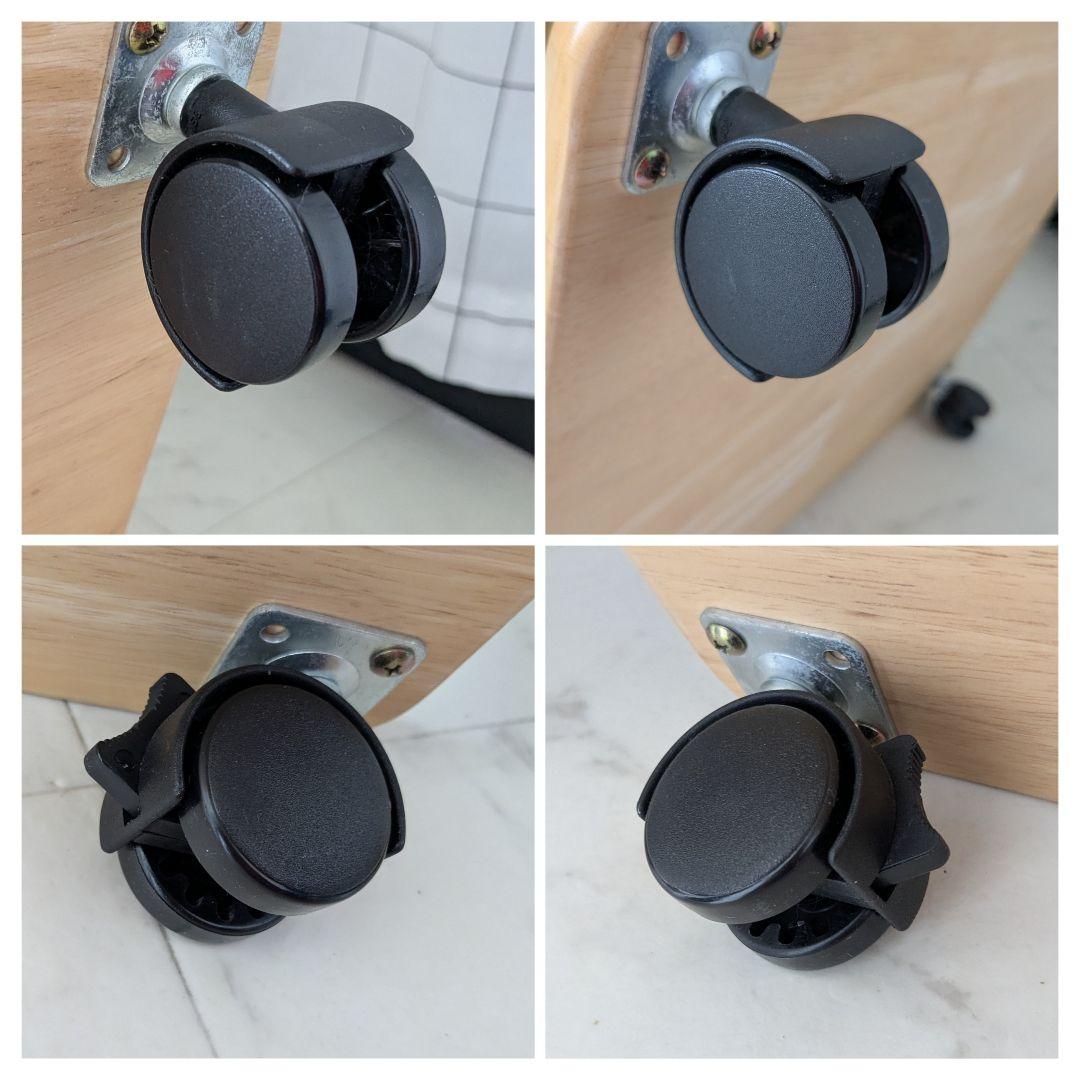 90s vintage パンチングメタルのブックスタンド付き テーブル