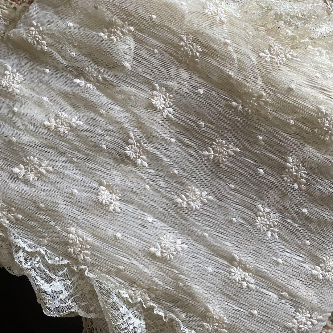 さえら風 雰囲気良い素敵な 2Way レースカーテン　のれん風