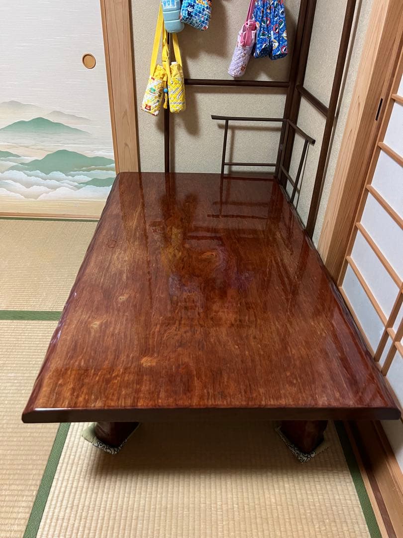 値下 希少一枚板　大きめ座卓 重量重いです。相談可