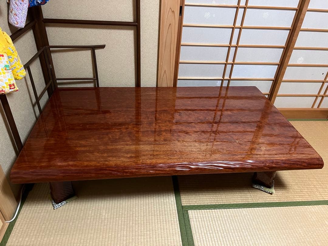 値下 希少一枚板　大きめ座卓 重量重いです。相談可
