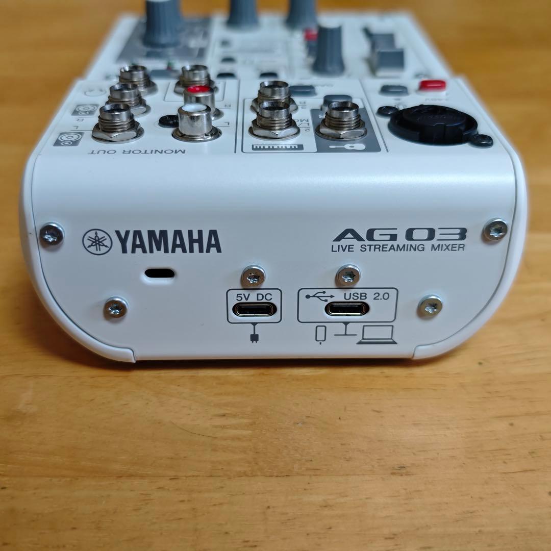 YAMAHA AG03MK2 オーディオインターフェイス ホワイト