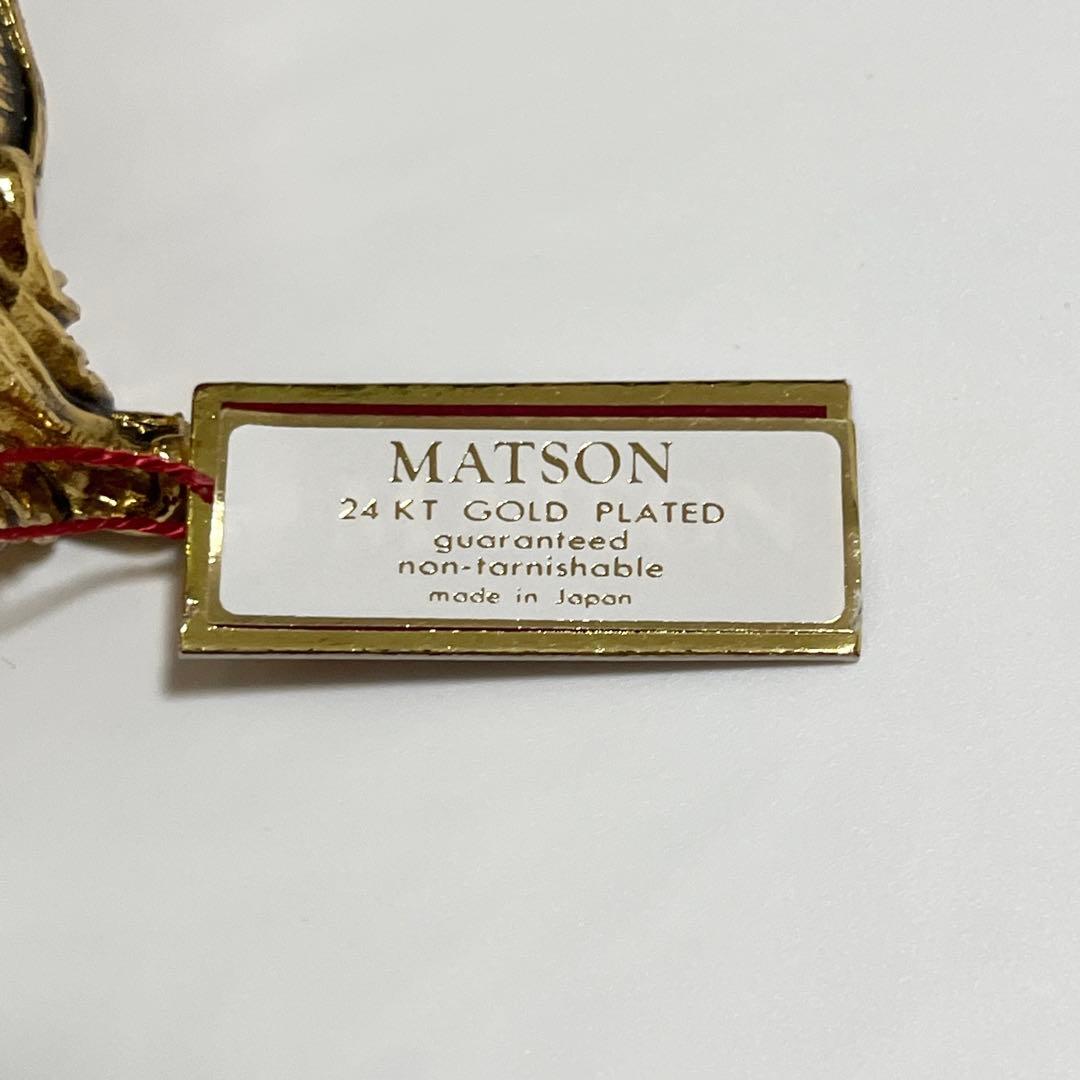 新品✨️ MATSON ソープボトル ホルダー 24金メッキ 陶器 ゴールドローズ