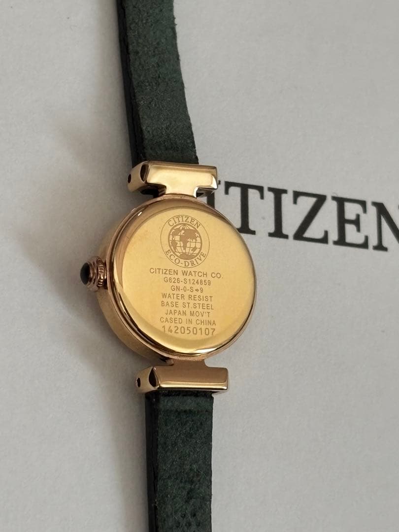 お値下げしました※キー　CITIZEN kii ゴールド ブラック レザー時計