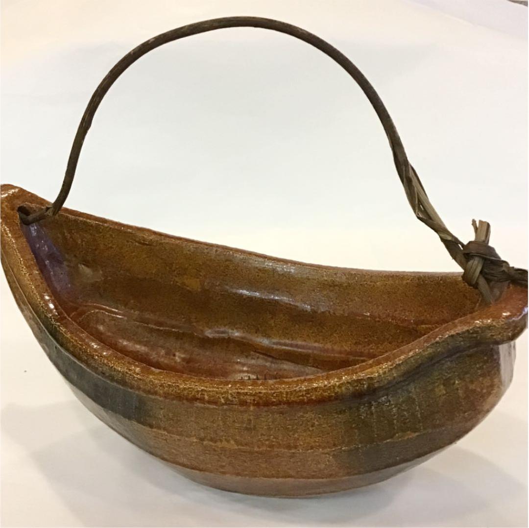 【茶道具】崇楽造 釣舟 花入