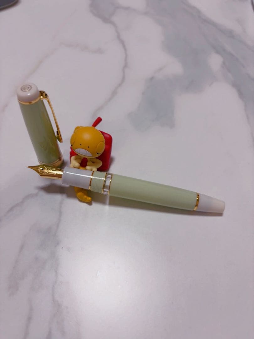 ポエジー文房具オリジナル万年筆　新芽　太字