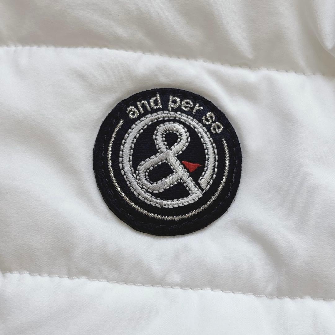 ✨未使用級✨and per se ホワイト 中綿 キルティングジャケット M