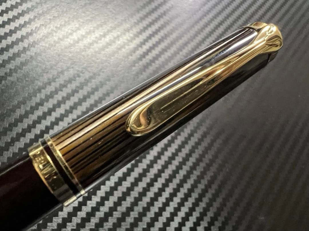 ペリカン 未使用に近い K800 トートイス 茶縞 ボールペン