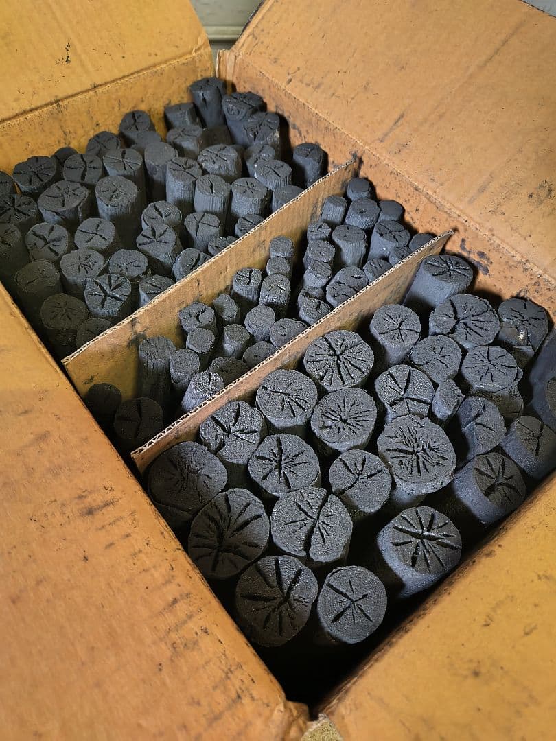 御茶用道具炭　茶道炭　 円筒形炭 　約12kg