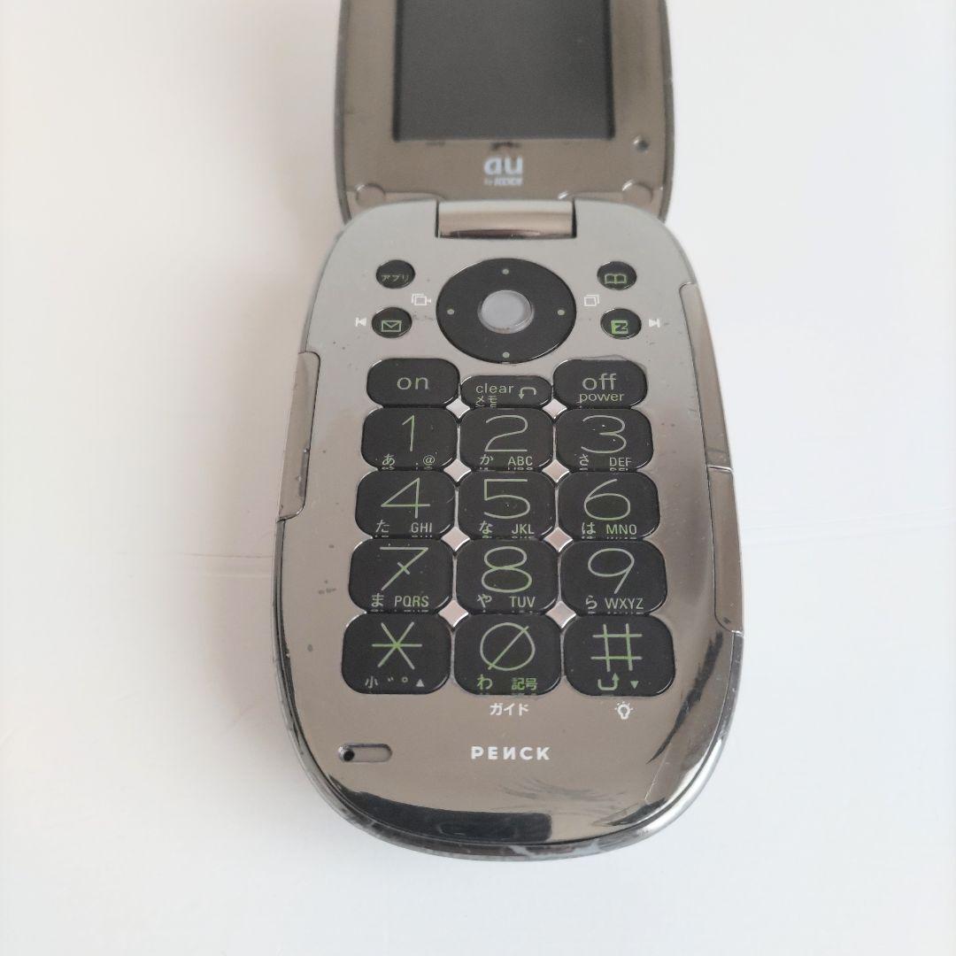 au ガラケー PENCK ペンク W31H メタリック サイトウマコト