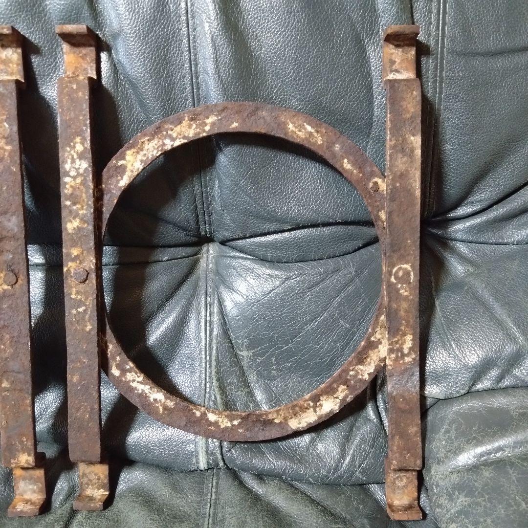 吉原型　五徳　【特大】　長火鉢用　レトロ　鉄