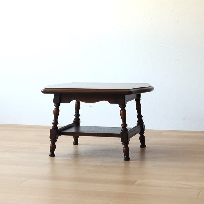 アンティーク 飛騨産業 サイドテーブル キツツキ 穂高 レトロ