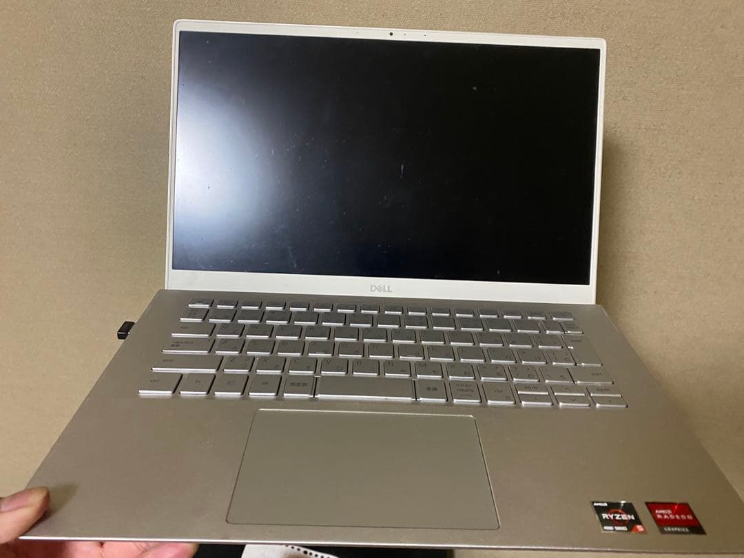 Dell Inspiron シルバー RyzenノートPC 本体(送料込)