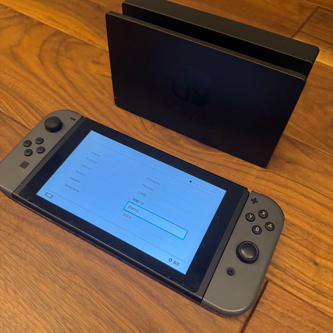 箱付き⭐︎美品　Nintendo Switch 本体 グレー コントローラー付き