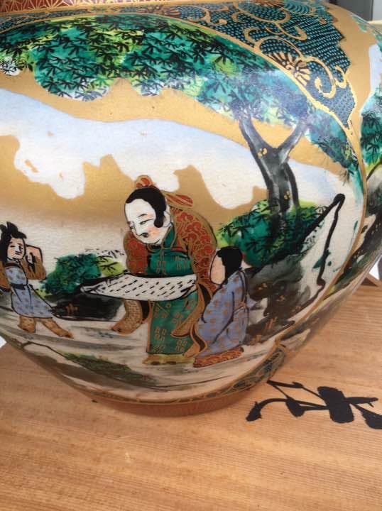 花瓶/九谷焼/鶴平造/値下げしました