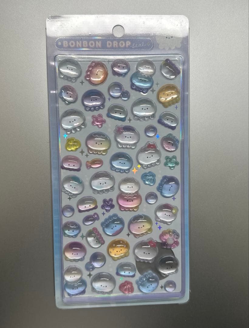 ボンボンドロップシール くらげ